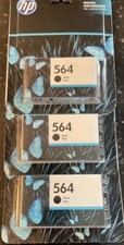 Original HP 564 Black Ink Cartridge - Three In Total NIB Exp. 12/23(2) & 3/23(1) picture