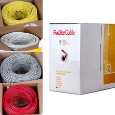 Cat5e 1000Ft CMR Rated 24AWG Solid Bare Copper Conductor UTP PVC Jaket picture