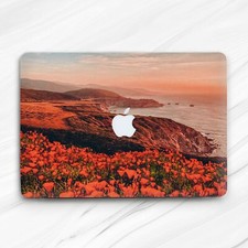 Red Flowers Landscape Сoast Hard Case For Macbook Air 13 Pro 16 13 14 15 picture