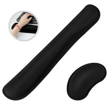 Wide Memory Foam Mouse Pad with Wrist Rest Nonslip Keyboard Wrist Support picture