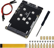 Freenove Dual M.2 NVMe SSD HAT for Raspberry Pi 5, Adapter AI 2 Slots picture