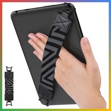 Tablet Hand Strap Holder For 9-11 Inch E-Reader Black Patterned picture