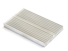 Silver Aluminum Heat Diffuser Sink Cooling Fan Cooler Radiator Heatsink CPU PC picture