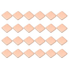 24 Pcs Heatsink Copper Pad Shim IC Chipset GPU Thermal Heatsink (15x15x2mm) picture