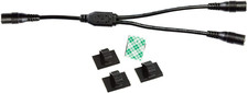 6 inch Power Splitter Cable, Female to Female/Female, 3.5mm x 1.35mm, for LED Un picture