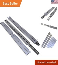 Toolless Installation Rackmount Rails for 2U-8U Server Chassis - 90 lbs Capacity picture