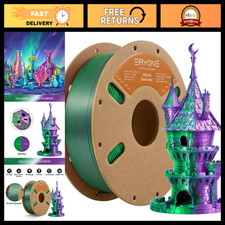 Bicolor PLA Filament 1.75mm 1KG for 3D Printers - Dual Color Purple Green, Two T picture