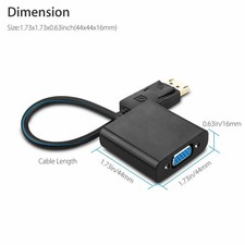 Lot 100 Displayport DP Male To VGA Female Adapter Display Port Cable Converter picture