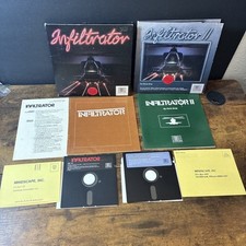 PC IBM Infiltrator & II (1 & 2) Computer Game Software MINDSCAPE by Chris Gray picture
