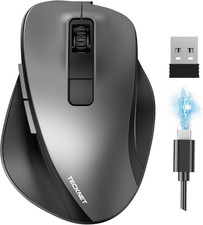 Wireless Mouse Bluetooth Rechargeable 4800 DPI Silent Ultra-Quiet USB Receiver picture