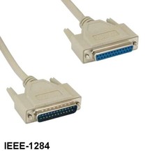 KNTK 10ft IEEE-1284 DB25 to DB25 Cable Printer Data Cable Bidirectional M/M picture