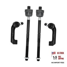4Pcs Front Steering Inner Outer Tie Rod Ends Kit picture