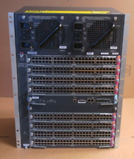 Cisco Catalyst WS-C4510R+E 10x Switch Slot Chassis + WS-X45-SUP7-E + Modules picture
