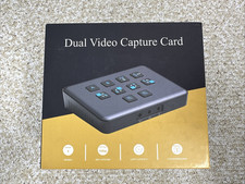 Dual Video Capture Card HDMI Live Stream Switcher, 4K 60HZ USB-C Open Box New picture