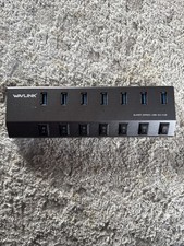 WAVLINK UH3076 5Gbps 7-port USB 3.0 Hub with Individual Power Switch No Cord picture