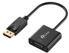 Rankie DisplayPort (DP) to VGA Adapter, Gold Plated Converter, Black Computer picture
