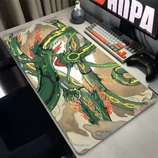 Pokemon Mouse Pad Mega Rayquaza XL Gaming Desk Mat Large Anime Gift Accessories picture