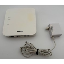 Nokia XS-010X-Q Optical Network Terminal ONT Fiber Modem White w Power Adapter picture