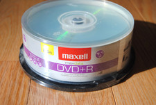 Maxell DVD+R - 16x - 4.70 GB - 25 Pack Spindle Maxdata Blank DVD Media DVD+R picture