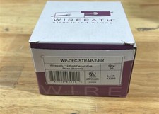 Wirepath WP-DEC-STRAP-2-BR 2-port decor strap brown box of 20 picture
