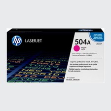 New Open Box HP 504A Magenta Original LaserJet Toner Cartridge, CE253A picture