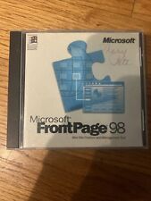 Microsoft FrontPage 98 Web Site Creation & Management Tool CD Software Vintage picture