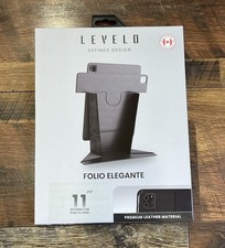 Levelo Folio Elegante Case For iPad Pro 11”  360 Rotation Sleek Black picture