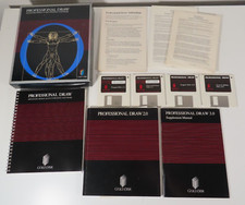 Amiga Professional Draw Software Gold Disk Ver. 1 and 2 Disks w/ Manuals *READ* picture