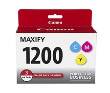 Canon 9232B005 PGI-1200CMY Ink Cartridge 3 Pack - Cyan Magenta Yellow picture