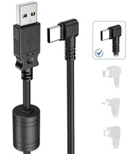 Gonifeto Dash Cam Power Cord,(10Ft USB Type-C) Thicker Type-C, Black  picture