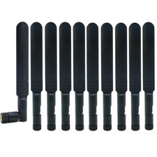 10pcs Dual-band Dipole Antenna 2.4/5.8GHz AC 5dBi RP-SMA Male Connector picture