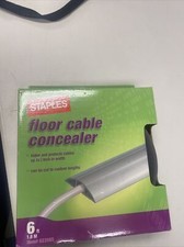 NEW STAPLES 6' FLOOR CABLE CONCEALER  HIDE & PROTECT CABLES CUSTOM FIT picture