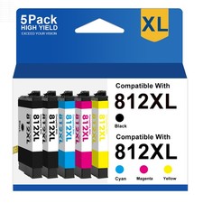 812XL T812XL Ink Cartridges For Epson WorkForce EC-C7000 WF-7840 WF-7820 WF-7310 picture