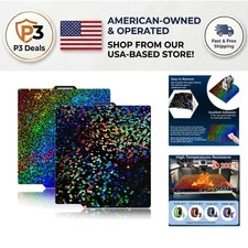 Flexible Spring Steel Build Plate - Holographic Dual Design for Bambu Printers picture