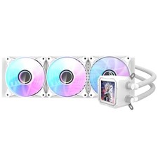 darkFlash DV360S Liquid CPU Cooler LCD Screen ARGB PWM Radiator Aio (White) picture