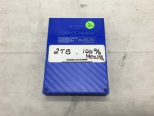 WD My Passport USB 3.0 2TB Portable External HDD WDBYFT0020BBL 100% HEALTH picture