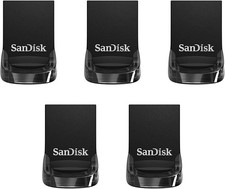 128GB 5-Pack Ultra Fit USB 3.2 Gen 1 Flash Drive 5x128GB - Up to 400MB/s picture