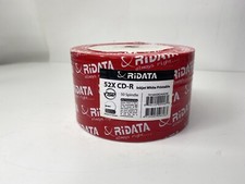 50 Pk Ridata Ritek 52X 80MIN 700MB Blank CD CDR Media White Inkjet Hub Printable picture