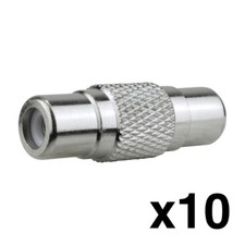 Construct Pro RCA Female to RCA Female Adaptors (10 Pack) picture