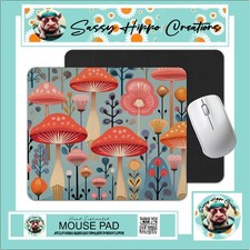 Mouse Pad Mushroom Vintage Retro Abstract Anti Slip Back Easy Clean Sublimated picture