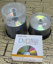 Memorex & Philips Recordable DVD Mix Lot DVD+R DVD+RW 4.7GB 120Min 4X 8X 16X picture