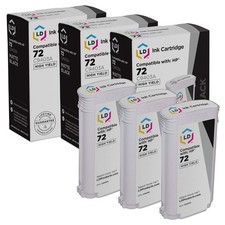 3PK LD Replacement C9403A Compatible with HP 72 Ink Matte Black T1100 T1100 picture