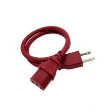 2 Ft Red Power Cable for LENOVO MONITOR L192P Replacement Cable picture