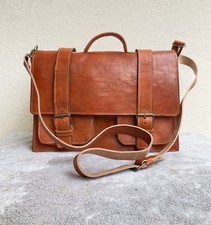 Handcrafted Genuine Leather Professional Briefcase for Men & Women – Business picture