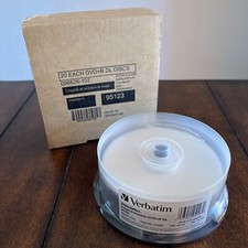 Verbatim Ink Jet Printable White DVD+R Dual Layer Spindle Of 20 PN95123 picture