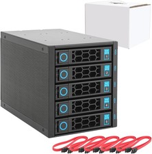 RackChoice Internal Hard Drive Enclosure 5x2.5”/3.5” 5.756 x 5 x 8.87 inches  picture