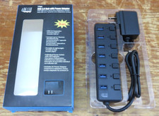 Adesso 7-ports USB 3.0 Hub with 5V2A Power Adaptor (AUH3070P) picture