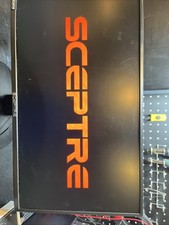 Sceptre F24 24” FHD 1080p Monitor HDMI VGA Tested With Stand No Power Adapter picture