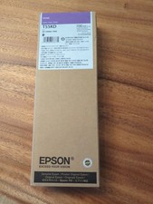 Genuine Epson Violet Ink Cartridge T55KD Date: Dec 2026 picture