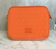 Michael Kors Tablet Case Bright Orange Tablet iPad Zip Closure Used picture